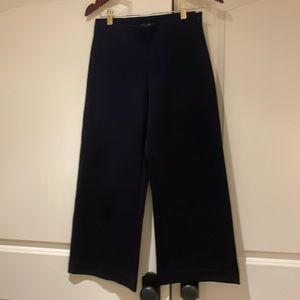 COPY - J. Crew side zip stretch wide leg capri pant